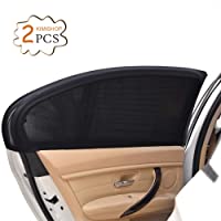 Uarter Parasol Coche-2Pcs Parasol de Coche Ventana Lateral para Máxima Protección contra Rayos UV y Proteja a Sus Niños…